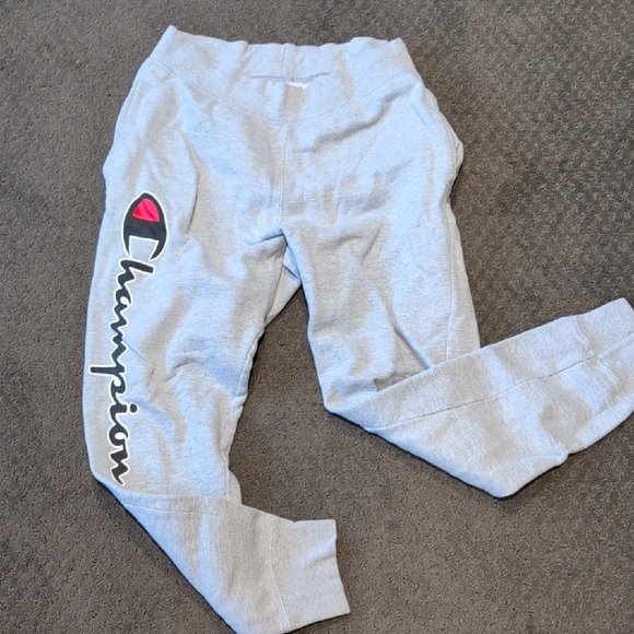 Champion Other - Champion Mens Light Gray Joggers with Logo